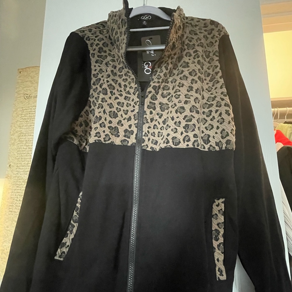 Gigio USA leopard print jacket, size medium